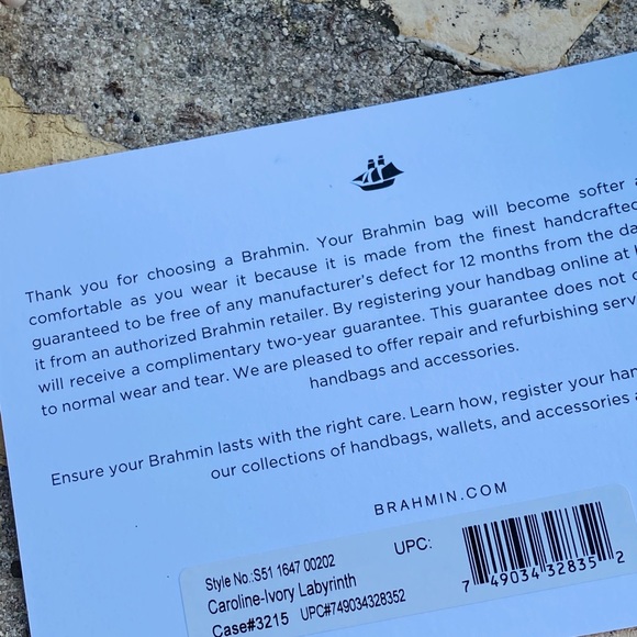 NWT Brahmin Caroline Satchel&wallet Labyrinth - Picture 7 of 7